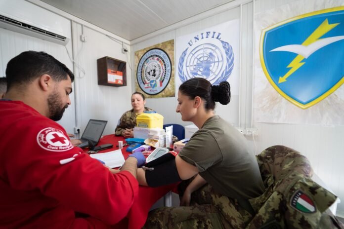 Libano: donazione sangue presso la Task Force Sector West UNIFIL