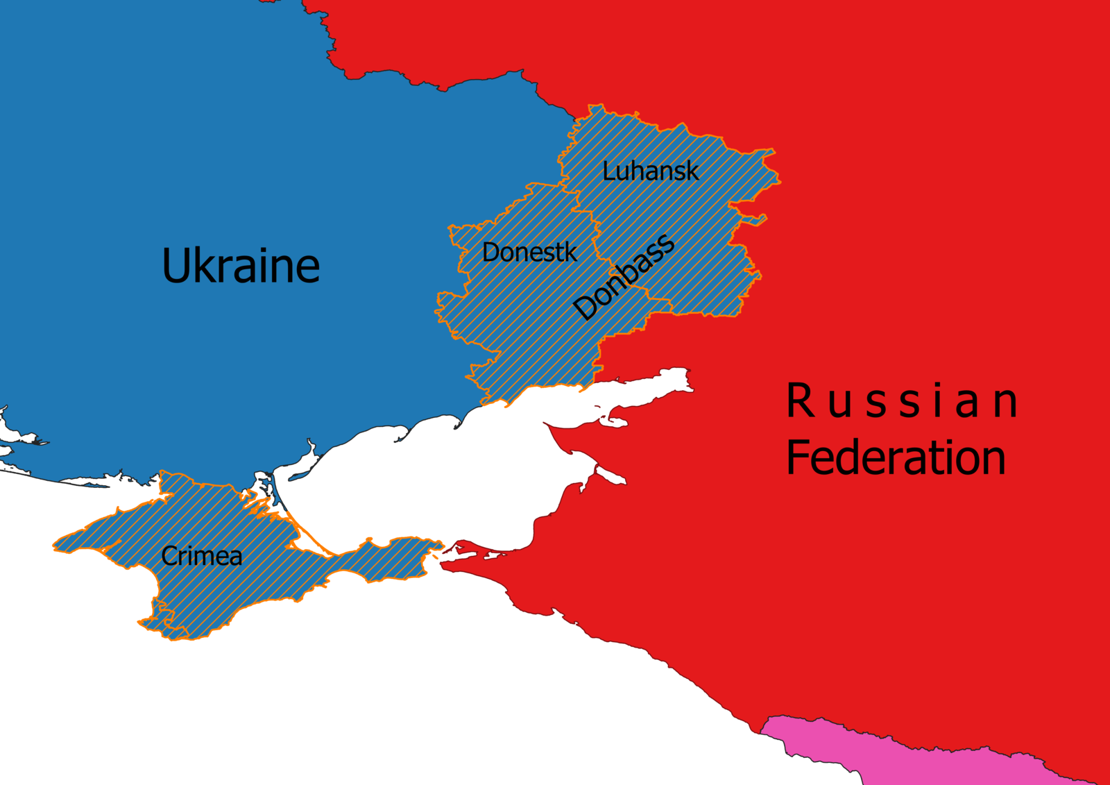 Nazioni Mappa Di Russia E Ucraina E Altri Paesi Delleuropa