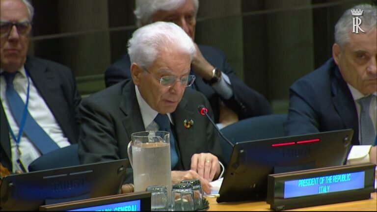 Mattarella all’ONU: “Pace e sviluppo hanno destini incrociati”
